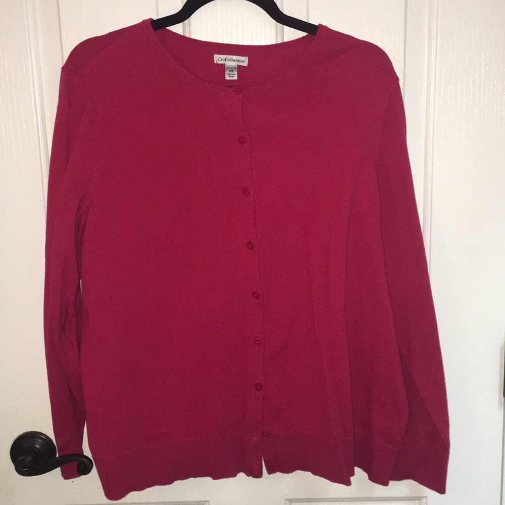 Pink cardigan